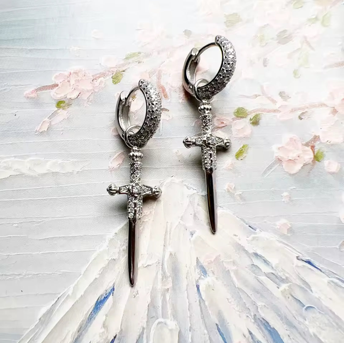 Schwert Ohrringe