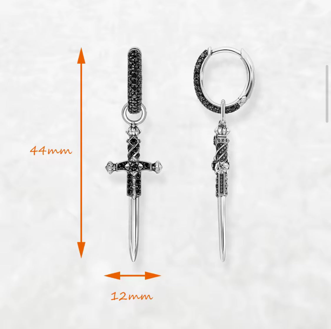 Schwert Ohrringe