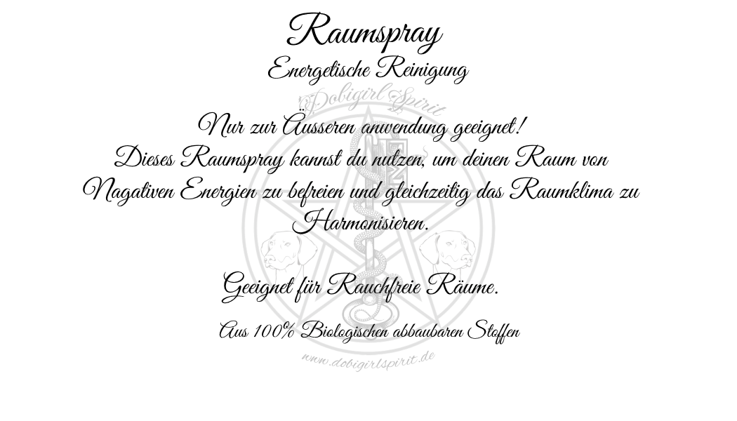Raumspray Energetische Reinuigung