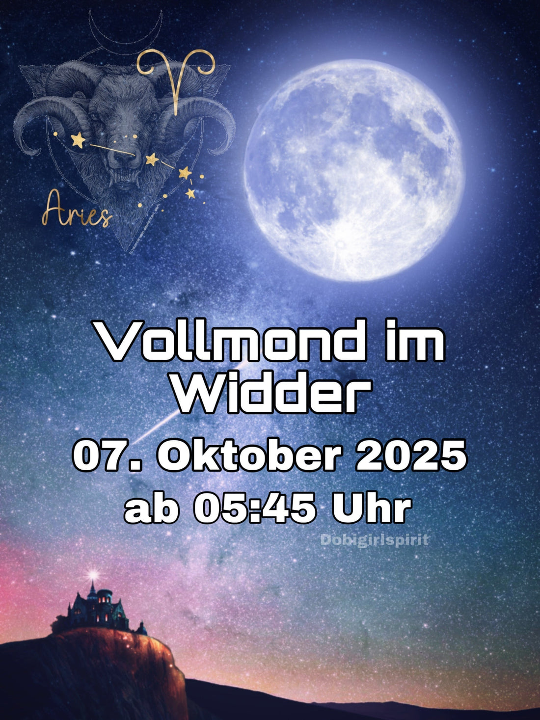 Vollmond im Oktober 2025